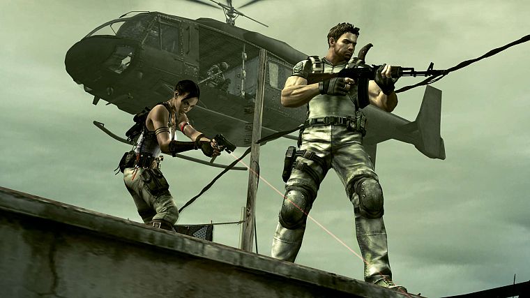 видеоигры, Resident Evil, Крис Редфилд, Шева Аломар - обои на рабочий стол