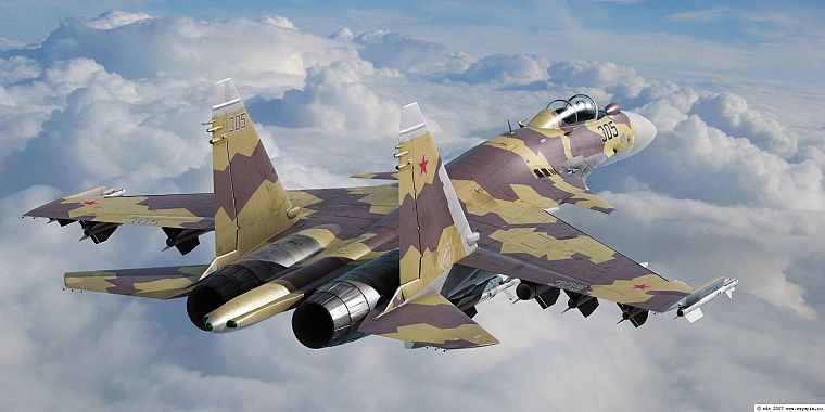 самолет, самолеты, транспортные средства, Су-27 Flanker - обои на рабочий стол