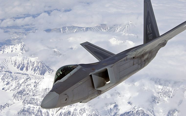 самолет, F-22 Raptor - обои на рабочий стол