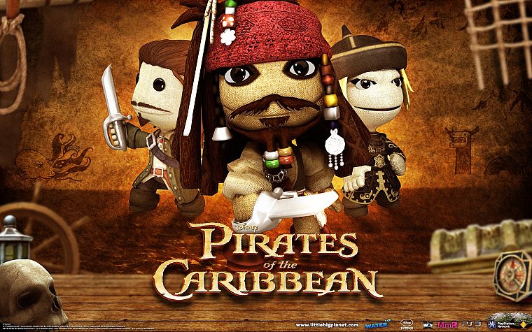 видеоигры, Little Big Planet, Пираты Карибского моря, Капитан Джек Воробей - обои на рабочий стол