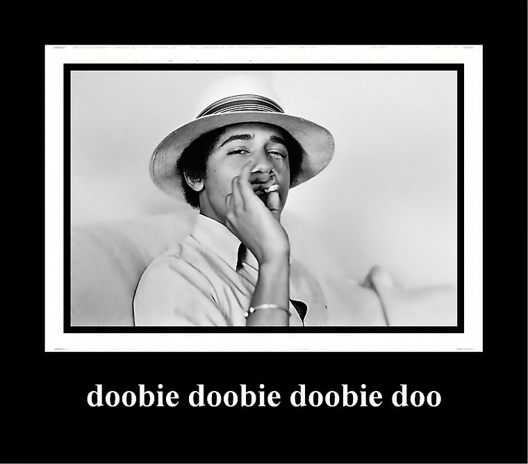 молодой, марихуана, Барак Обама, портреты - обои на рабочий стол
