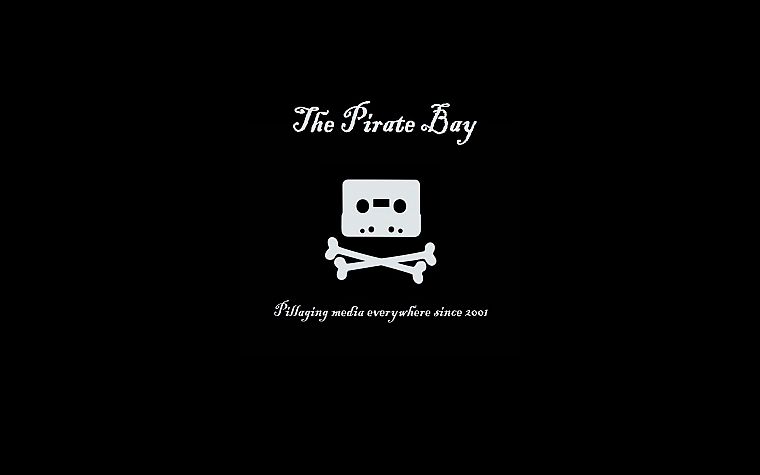 The Pirate Bay, темный фон - обои на рабочий стол