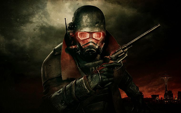 видеоигры, осадки, постапокалиптический, шлем, маски, Fallout New Vegas - обои на рабочий стол