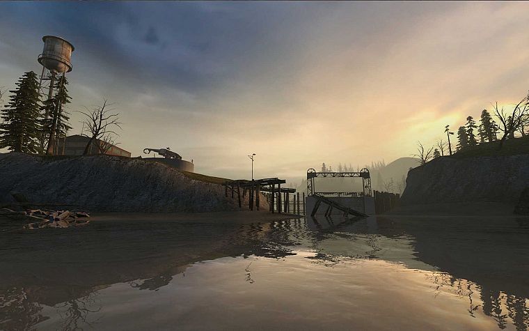 пейзажи, Half-Life 2, заброшенный - обои на рабочий стол