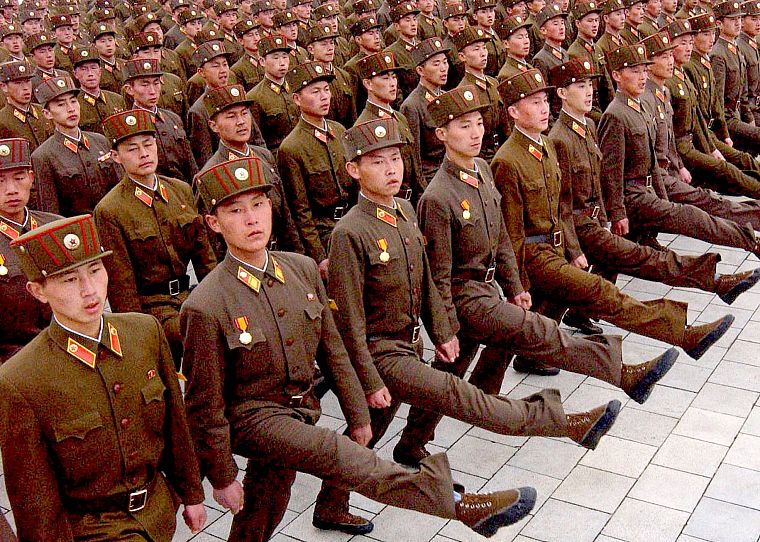 солдаты, Северная Корея, парад - обои на рабочий стол
