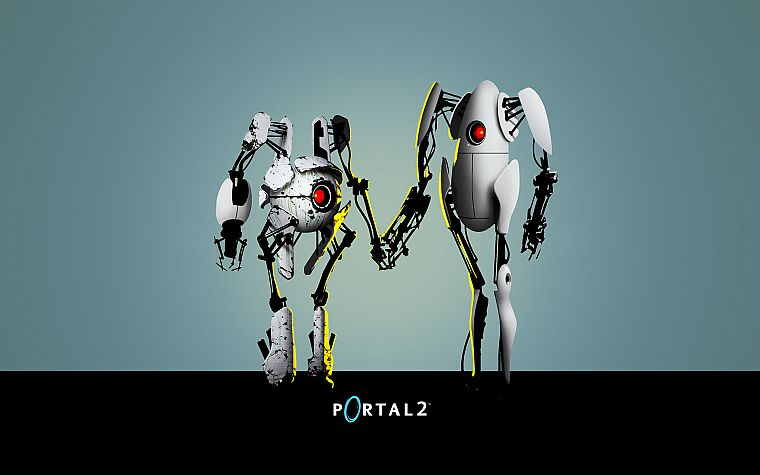 роботы, Portal 2 - обои на рабочий стол
