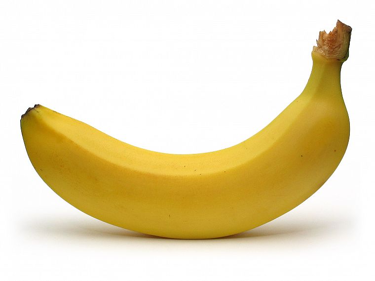 фрукты, еда, бананы, белый фон - обои на рабочий стол