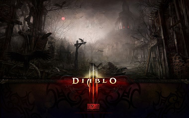 видеоигры, Diablo, дизайн логотипа - обои на рабочий стол
