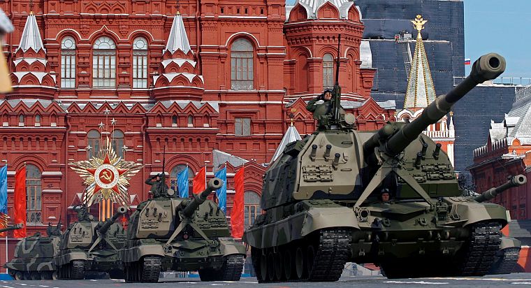 красный цвет, май, Россия, танки, Москва, артиллерия, парад, Красная площадь, квадраты - обои на рабочий стол
