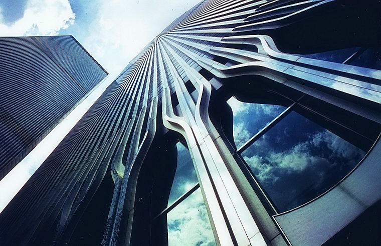 архитектура, Всемирный торговый центр, небоскребы - обои на рабочий стол
