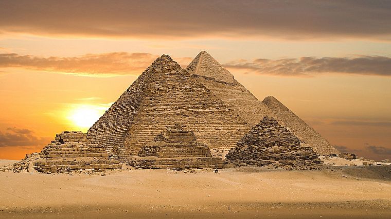архитектура, Египет, пирамиды, культура, Великая пирамида в Гизе - обои на рабочий стол