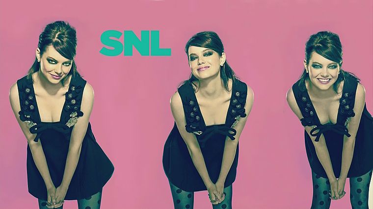 девушки, Эмма Стоун, Saturday Night Live - обои на рабочий стол