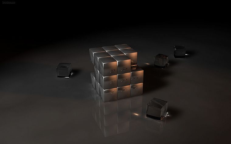 кубики - обои на рабочий стол