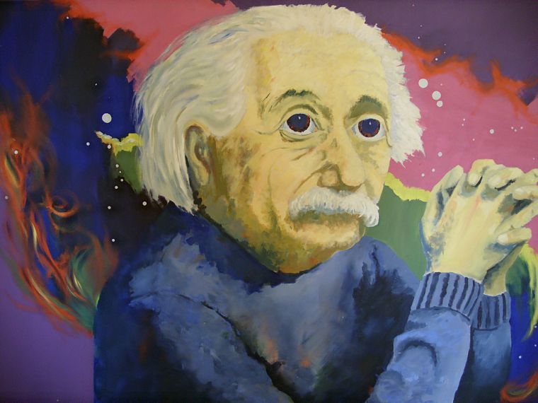 психоделический, ЛСД, Альберт Эйнштейн, произведение искусства - обои на рабочий стол