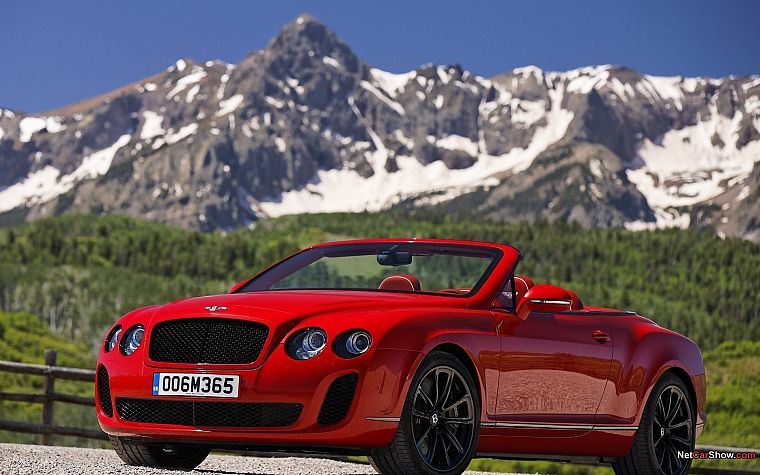 автомобили, Bentley, транспортные средства, кабриолет, колеса, красные автомобили, Bentley Continental Supersports Convertible - обои на рабочий стол