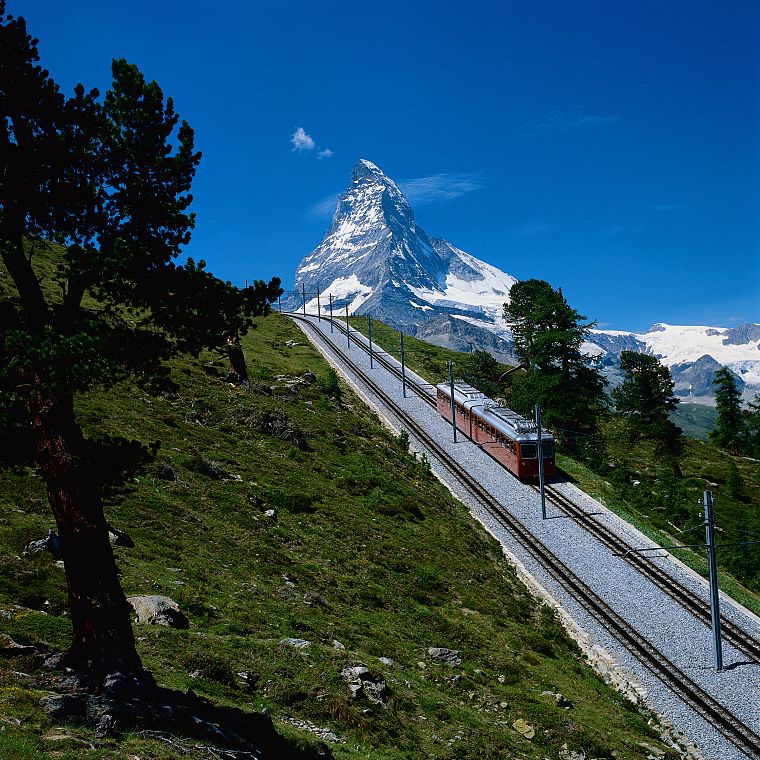 пейзажи, Швейцария, Альпы, Маттерхорн, Уоллис, Швейцарские Альпы - обои на рабочий стол
