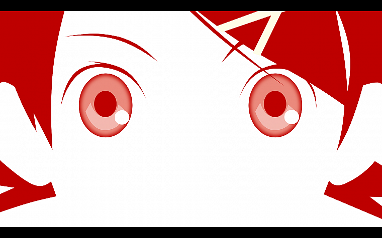 Sayonara Zetsubou Сенсей, глаза, рыжеволосые, красные глаза, короткие волосы, монохромный, Fuura Kafuka, аниме девушки, лица, украшения для волос, челка, заколки для волос - обои на рабочий стол