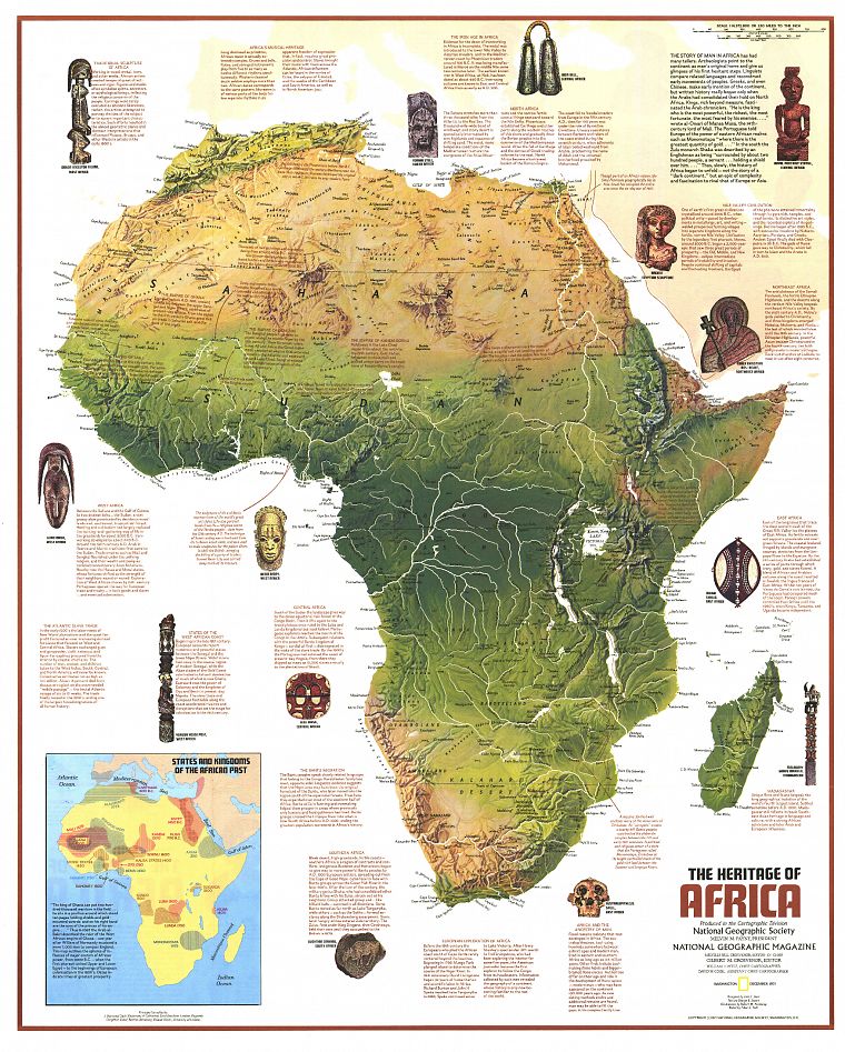 карты, инфографика, Африка - обои на рабочий стол
