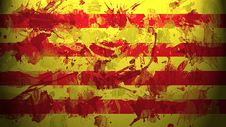флаги, Испанский, Испания, Каталонии - обои на рабочий стол