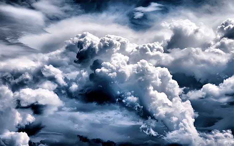 облака, небо, небеса - обои на рабочий стол