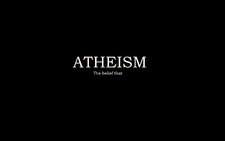 атеизм, лозунг, demotivational - обои на рабочий стол