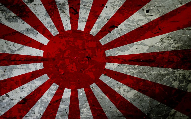 Япония, красный цвет, флаги, как фашистский флаг - обои на рабочий стол
