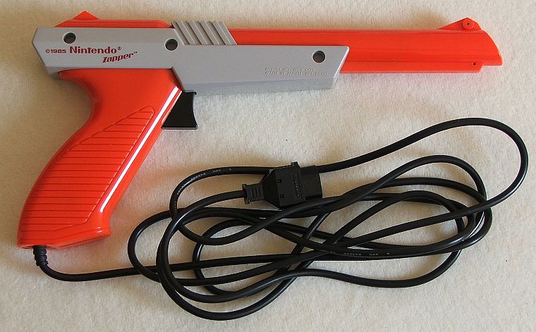 Нинтендо, оранжевый цвет, РЭШ игровая консоль, Zapper - обои на рабочий стол