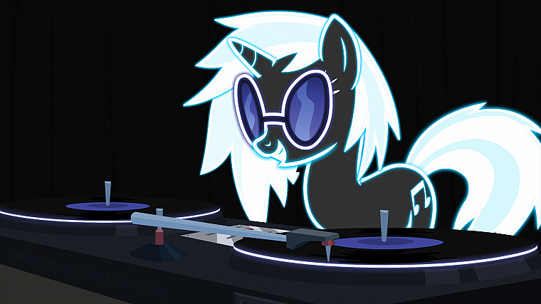 My Little Pony, Винил Скретч, DJ Pon - 3 - обои на рабочий стол