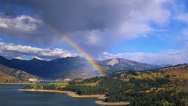 пейзажи, природа, радуга, Айдахо - обои на рабочий стол