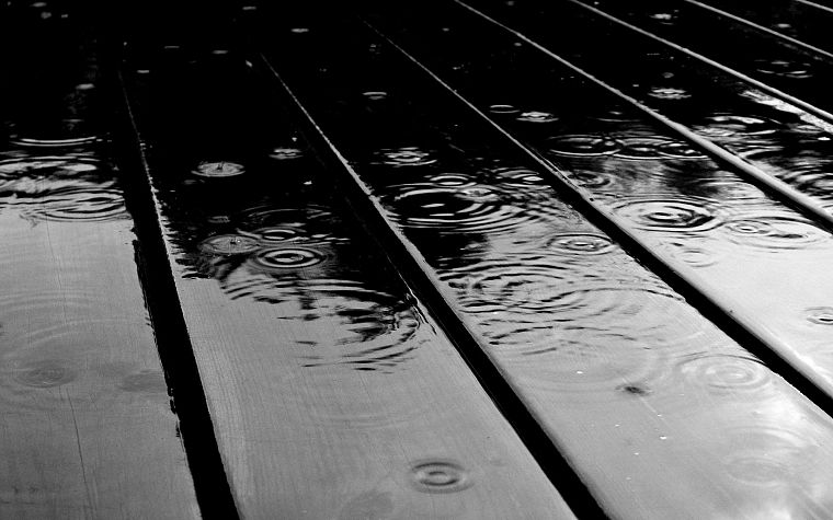 вода, дождь, капли воды - обои на рабочий стол