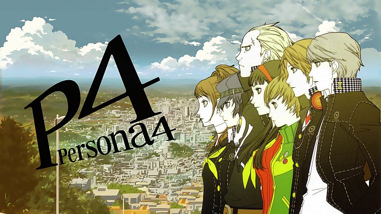 Персона серии, Persona 4, Hanamura Yosuke, Narukami Yuu, Сатонака Чи, Shirogane Наото, Amagi Юкико, Kujikawa Восстание, Тацуми кандзи - обои на рабочий стол