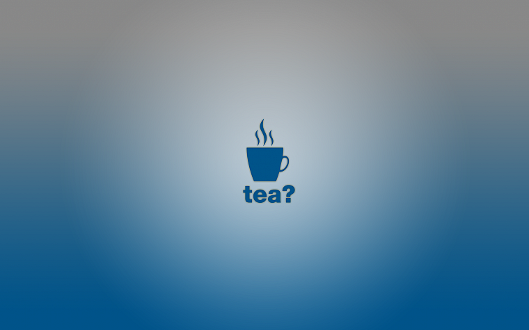 синий, минималистичный, чай - обои на рабочий стол