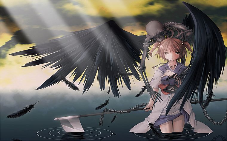 Тохо, крылья, Onozuka Комачи - обои на рабочий стол