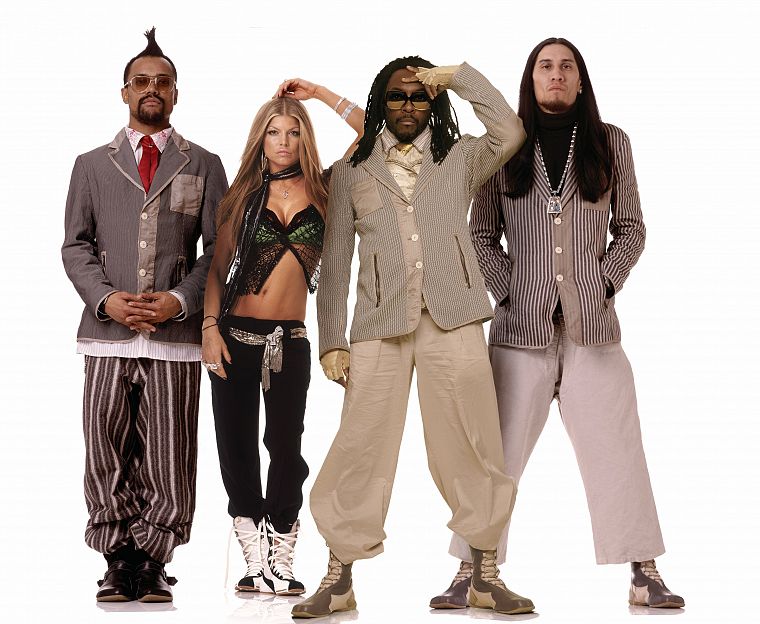 Black Eyed Peas, белый фон - обои на рабочий стол