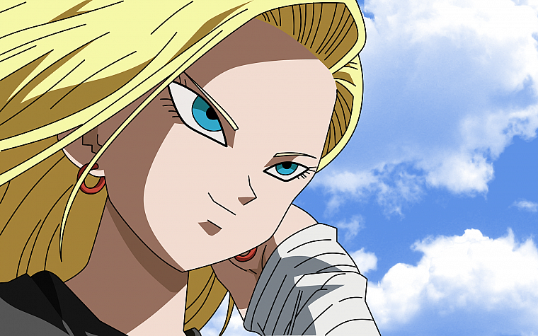 Android, Dragon Ball Z, аниме девушки, Android 18 - обои на рабочий стол