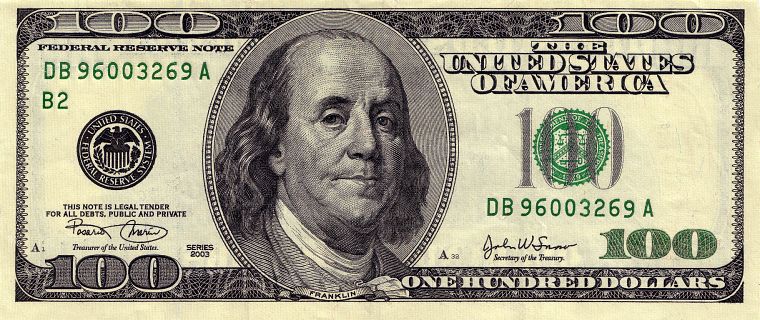 деньги, долларовых купюр, Бенджамин Франклин - обои на рабочий стол