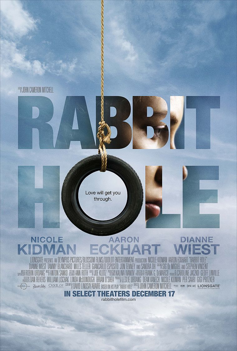 Николь Кидман, Аарон Экхарт, постеры фильмов, автомобильные шины, Кроличья нора - обои на рабочий стол