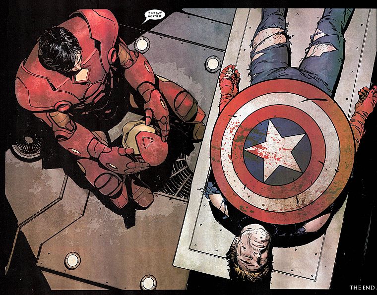 Железный Человек, Капитан Америка - обои на рабочий стол
