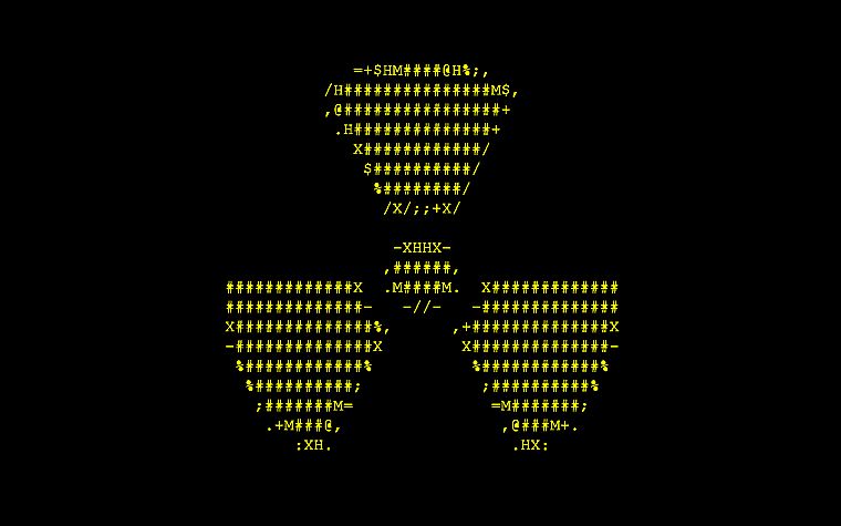 радиоактивный, ASCII - обои на рабочий стол