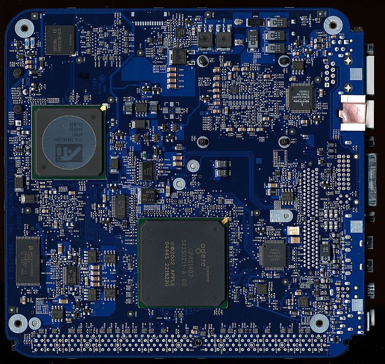синий, компьютеры, аппаратного, ПК, материнские платы, логика, CPU - обои на рабочий стол
