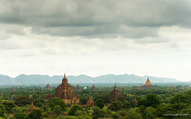 пейзажи, Азия, древний, поездки, азиатской архитектуры, Мьянма - обои на рабочий стол