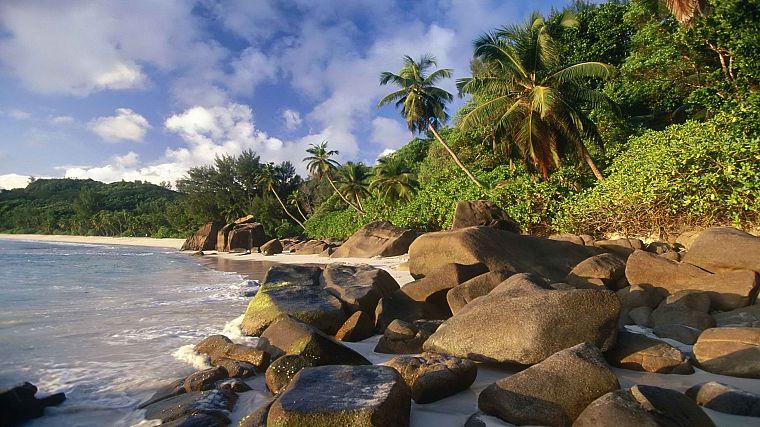 острова, Сейшельские острова, пляжи - обои на рабочий стол