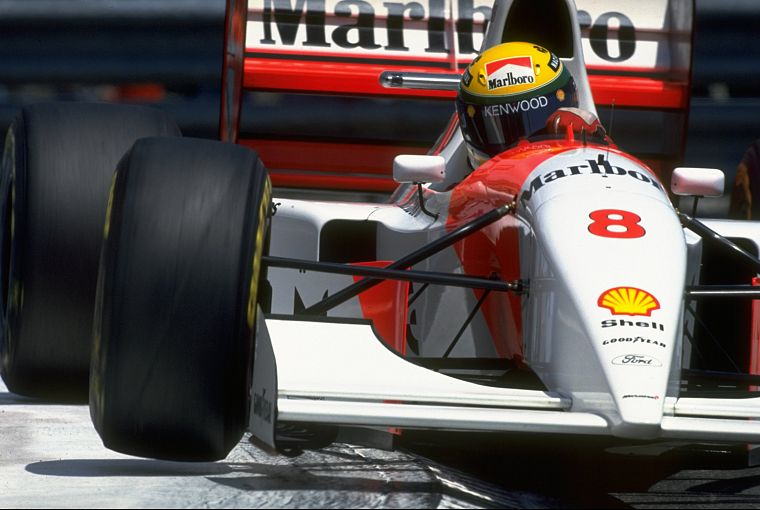 автомобили, Формула 1, Монако, McLaren, Сенна, 1993 - обои на рабочий стол