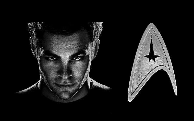 звездный путь, Джеймс Т. Кирк, Star Trek логотипы - обои на рабочий стол