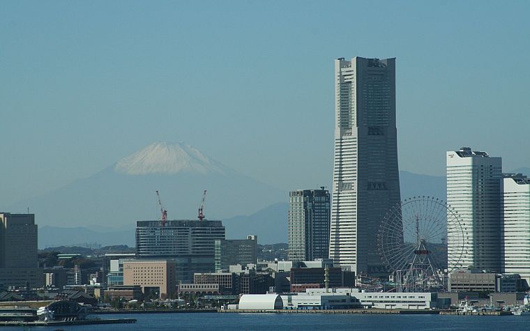 Япония, города, горизонты, архитектура, здания, Yokohama - обои на рабочий стол