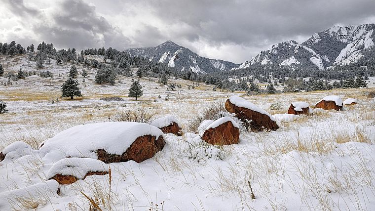 горы, пейзажи, снег, Колорадо - обои на рабочий стол