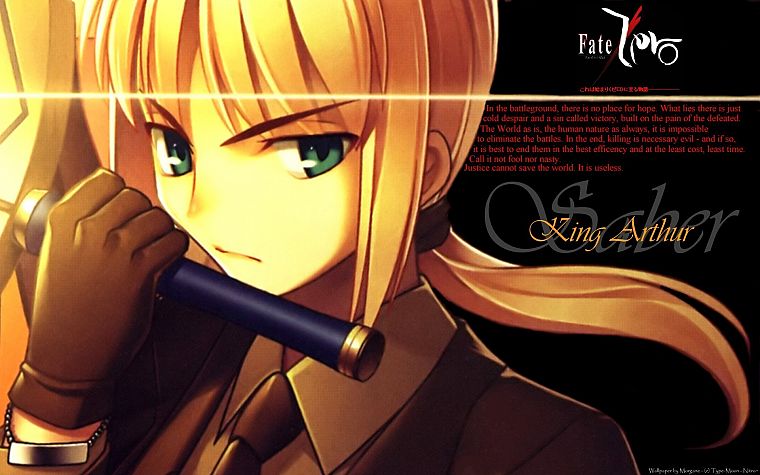 блондинки, перчатки, костюм, Сабля, Fate / Zero, Fate series (Судьба) - обои на рабочий стол