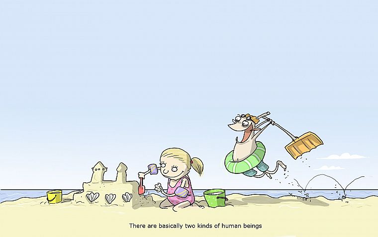 замки, песок, человечество, человек, рисунки, пляжи - обои на рабочий стол