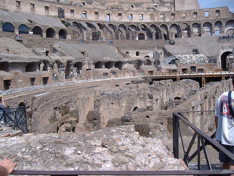 руины, Рим, Италия, Колизей - обои на рабочий стол