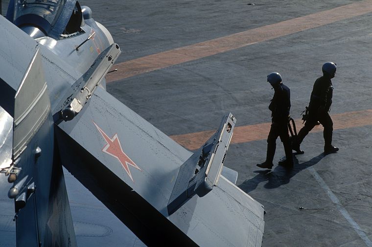 военный, пилот, транспортные средства, Сухой, авианосцы, ВМФ России, адмирал Кузнецов, Су- 33 Flanker -D - обои на рабочий стол